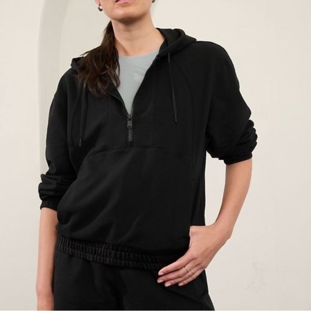 Athleta Retroterry 1/2 Zip Hoodie